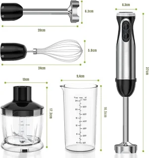 GTB® Braun Staafmixer Set Zwart