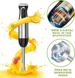 GTB® Braun Staafmixer Set Zwart