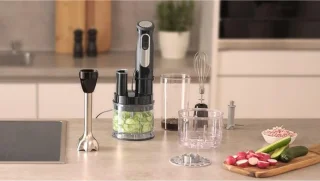 GTB Staafmixer Braun met Hakmolen Zwart 21cm