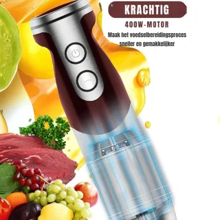 GTB® Staafmixer Set Braun Rood