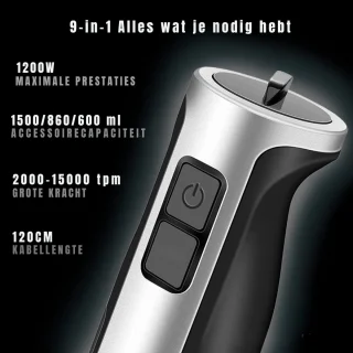 GTB® Staafmixer Set Braun Zilver