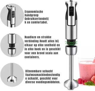 GTB® Staafmixer Set Braun Zilver