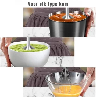GTB® Staafmixer Set Braun Zilver