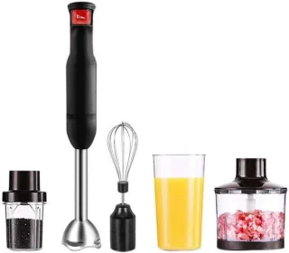 Hand blender set zwart