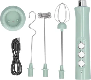 Handige Mixer - Drank Roermachine - Koffie Maken - Drie Snelheden - Compact Formaat - Rood