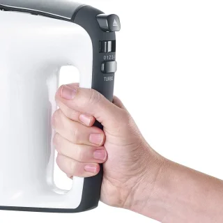 Handmixer 400W Wit/Zwart