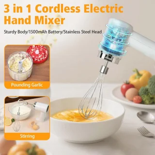 Handmixer met hakmolen