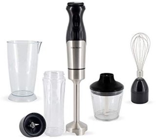 Compacte krachtpatser: handmixer met hakmolen voor dagelijks gebruik