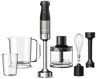 Handmixer set met staafmixer zwart