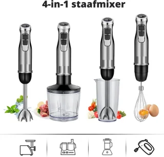Happyment 4-in-1 Staafmixer Set 1200W