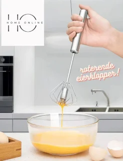 HOME ONLINE Eierklopper semi-automatisch zilver