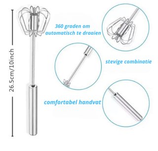 HOME ONLINE Eierklopper semi-automatisch zilver