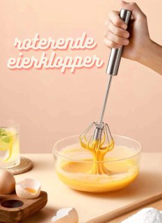 HOME ONLINE Eierklopper semi-automatisch zilver