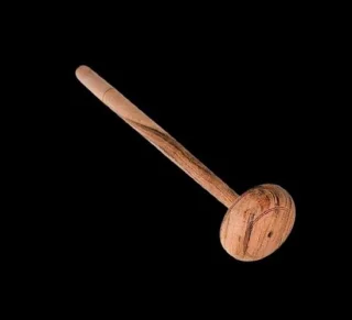 Houten keukenmixer - karn lattenklopper - 30.5 cm - houtkleur