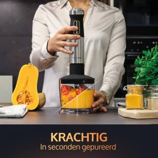 JAP Appliances ForceBlend F2 5in1 Staafmixer Set Zwart/RVS