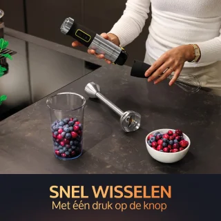 JAP Appliances ForceBlend F2 5in1 Staafmixer Set Zwart/RVS