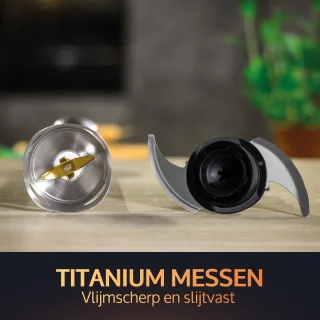 JAP Appliances ForceBlend F2 5in1 Staafmixer Set Zwart/RVS