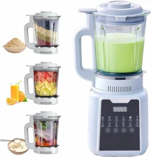 Keuken blender - krachtige mixer - titanium grijs