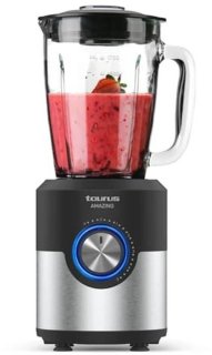Krachtige 1600W blender met glazen kan: professioneel resultaat thuis