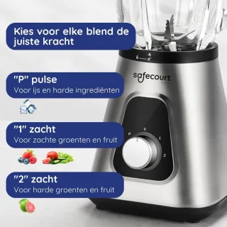 Keukenblender met glas en To-Go beker