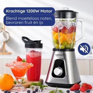 Keukenblender met glas en To-Go beker