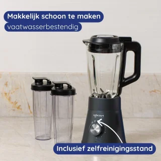 Keukenblender met glazen kan