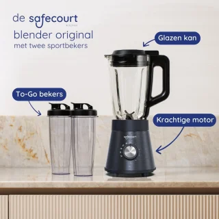 Keukenblender met glazen kan