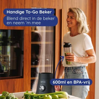 Keukenblender met glazen kan