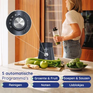 Keukenblender met glazen kan