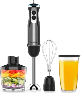 Kitchello 5-in-1 Staafmixer Set Zwart RVS