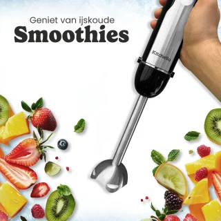 Kitchello 5-in-1 Staafmixer Set Zwart RVS