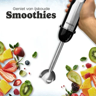 Kitchello 7-in-1 Staafmixer Set Zwart RVS