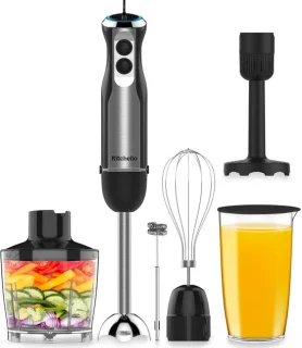 Kitchello 7-in-1 Staafmixer Set Zwart RVS