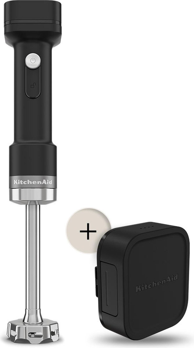 De Kitchenaid Go draagbare staafmixer zwart in één oogopslag