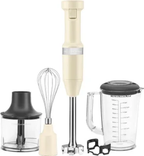 KitchenAid Staafmixer Set 20cm Amandelwit