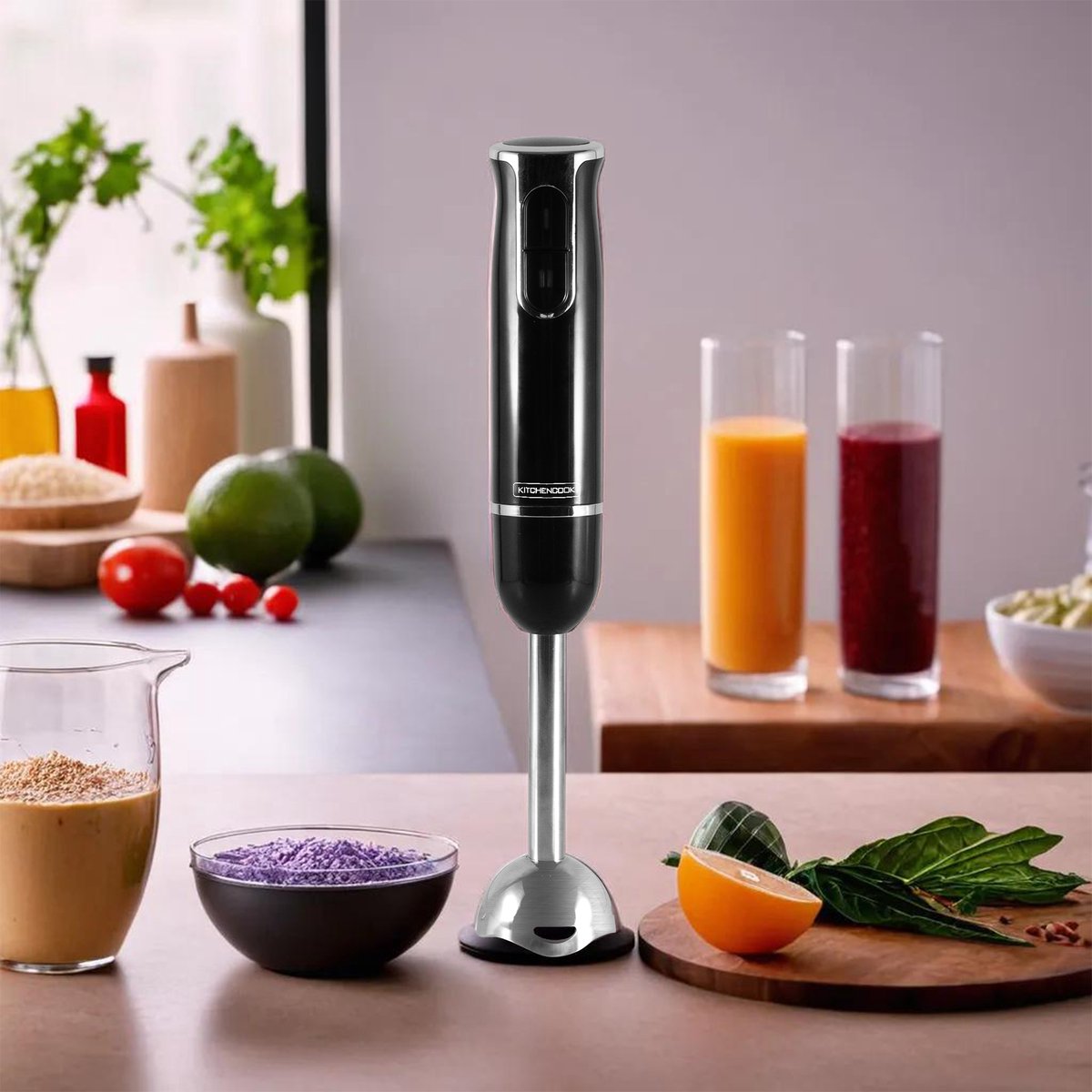 Kitchencook Hand X Staafmixer 600W Zwart