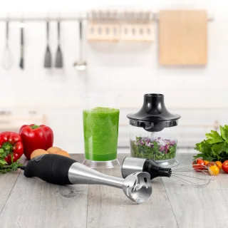 Kitchencook MX700 Staafmixer Set Zwart/Zilver