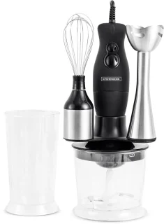 Kitchencook MX700 Staafmixer Set Zwart/Zilver