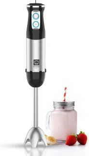 KitchenLove Staafmixer 800W Roestvrijstaal Zwart