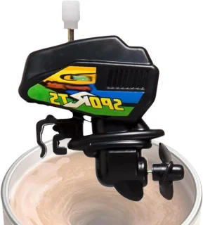 Koffie mixer roerstaafje 6,5 cm zwart
