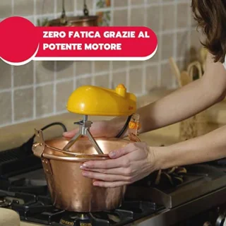 Koperen pot 26 cm - elektrisch roerwerk