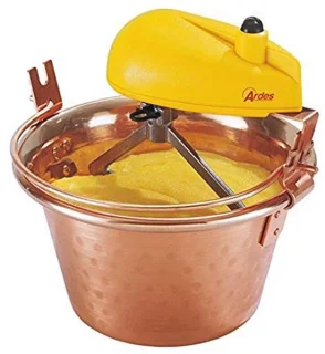 Koperen pot 26 cm - elektrisch roerwerk