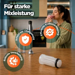 Koppeling 18 × 10 mm voor staafmixer typen 4130, 4162, 4191, 4192, 4193 en 4194