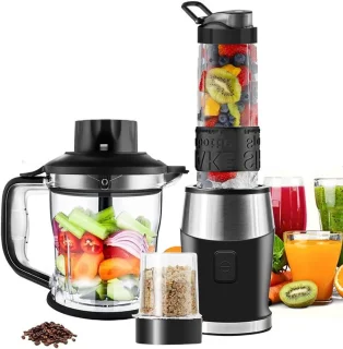 Krachtige blender - smoothiemaker keukenmachine - multicolor
