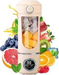 KZQ 700 ml draagbare fruitmixer beige