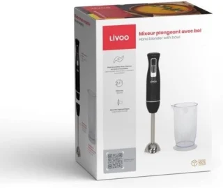 LIVOO DOP245N staafmixer met kom zwart