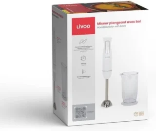LIVOO DOP245W Staafmixer met kom Wit