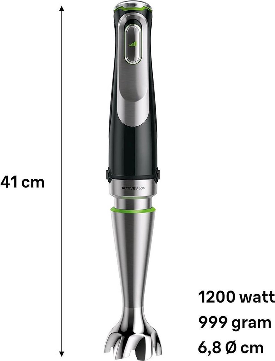 Luxe Staafmixer Set 1200W Zwart