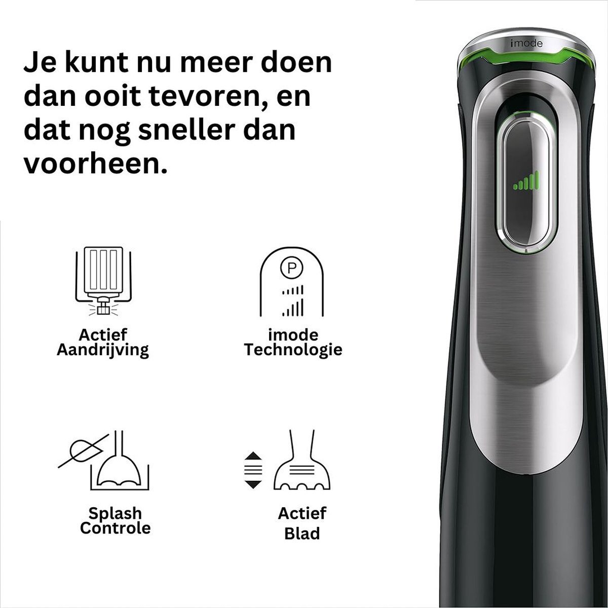 Luxe Staafmixer Set 1200W Zwart