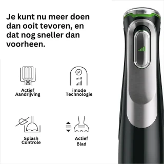 Luxe Staafmixer Set 1200W Zwart